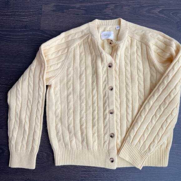 Doen Penrose Cardigan - Lemon Chiffon - Picture 4 of 14